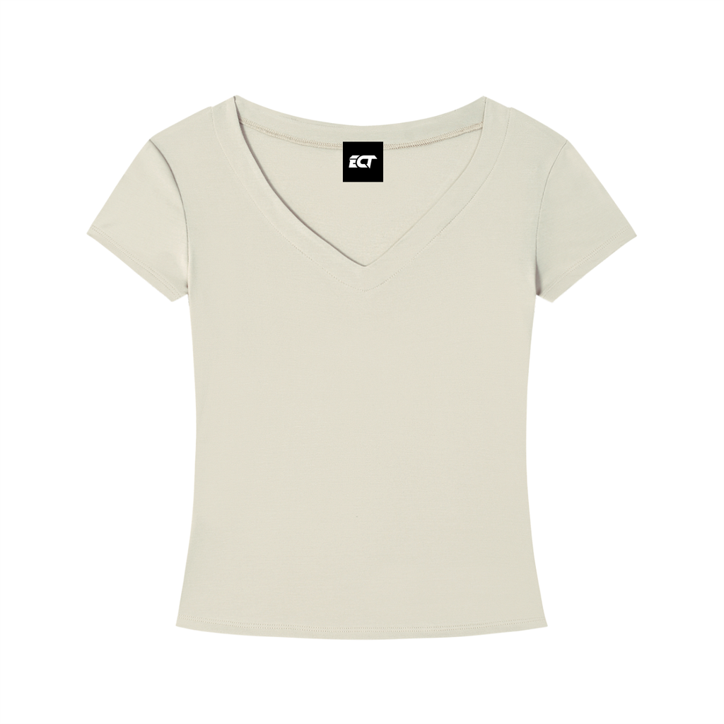 Tencel Slim Fit V-Neck T-Shirt
