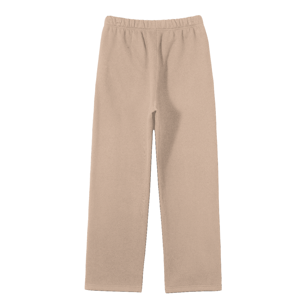 Lucky Cat Unisex Solid Color Fleece Straight Leg Pants