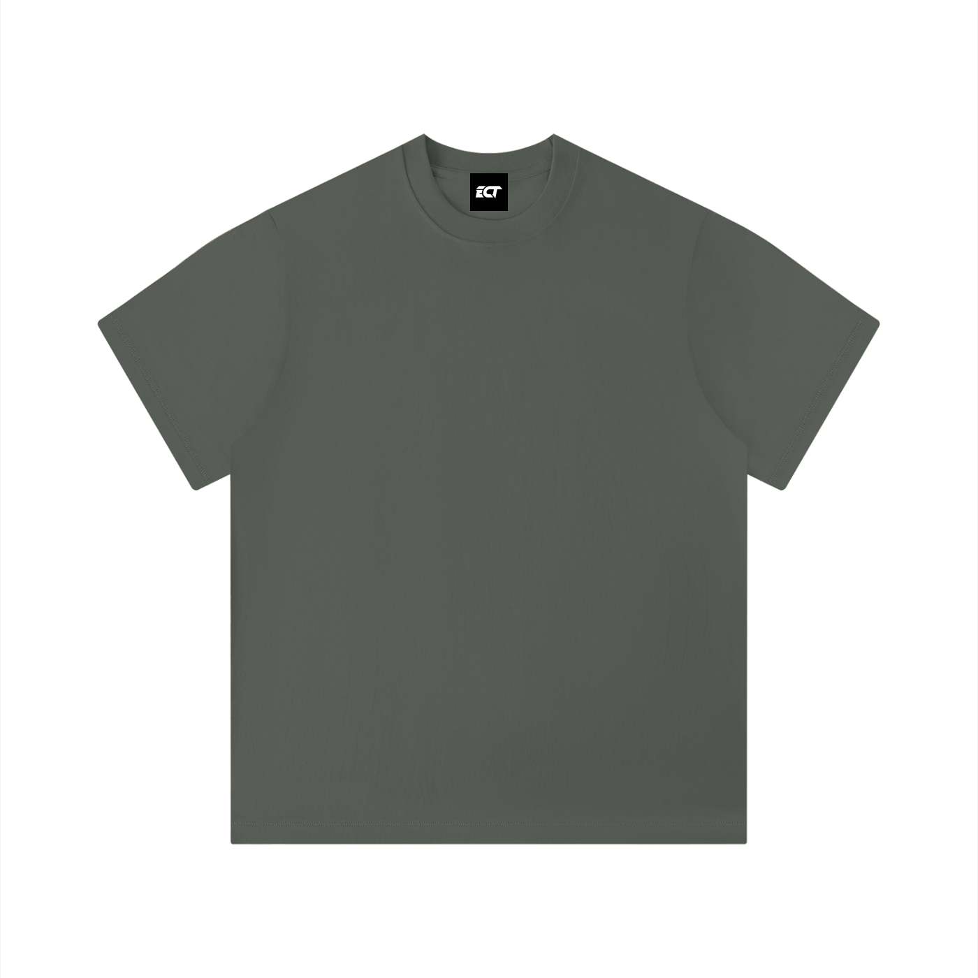Unisex Solid Color Boxy T-Shirt