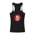 Lucky Cat Slim Fit Ribbed Racerback Tank Top