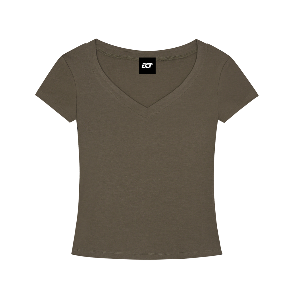Tencel Slim Fit V-Neck T-Shirt