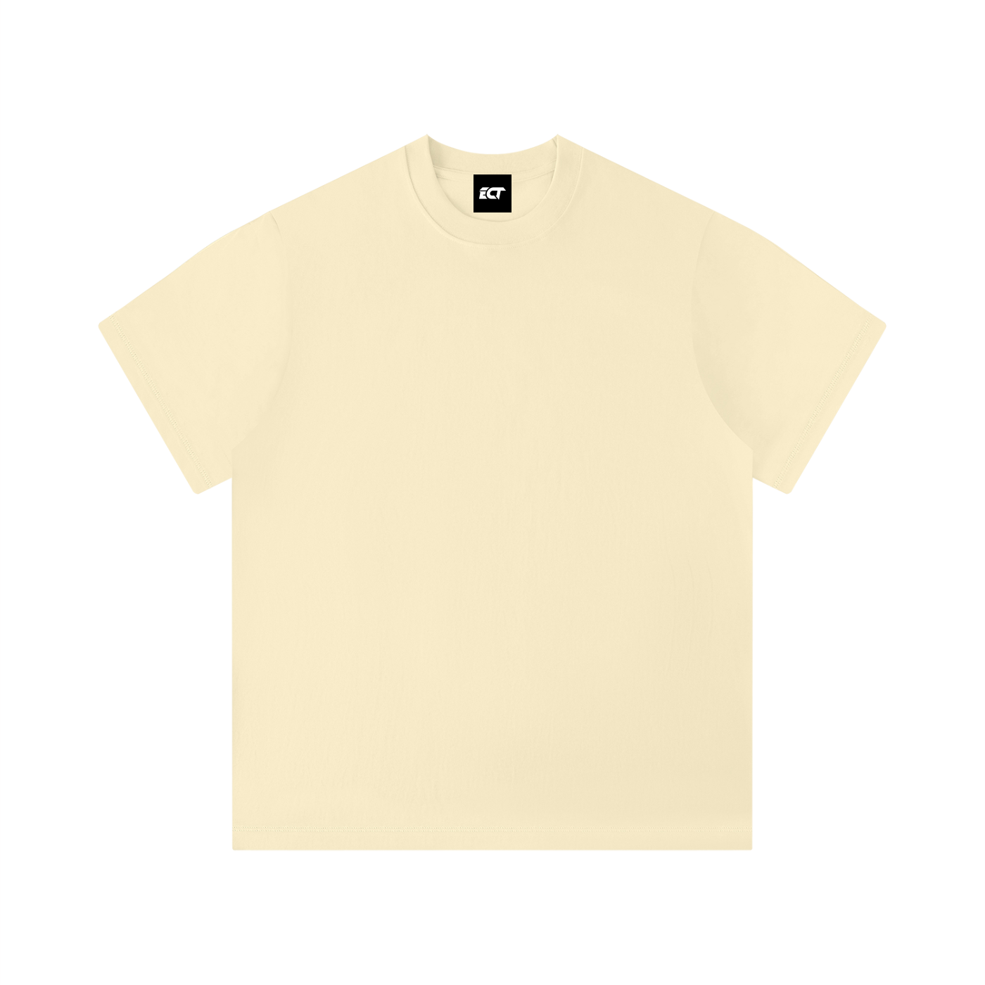 Unisex Solid Color Boxy T-Shirt