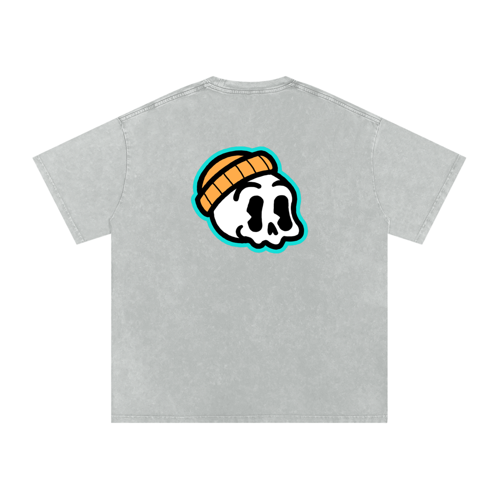 OG English Breakfastbod Snow Washed Oversized Grey T-Shirt