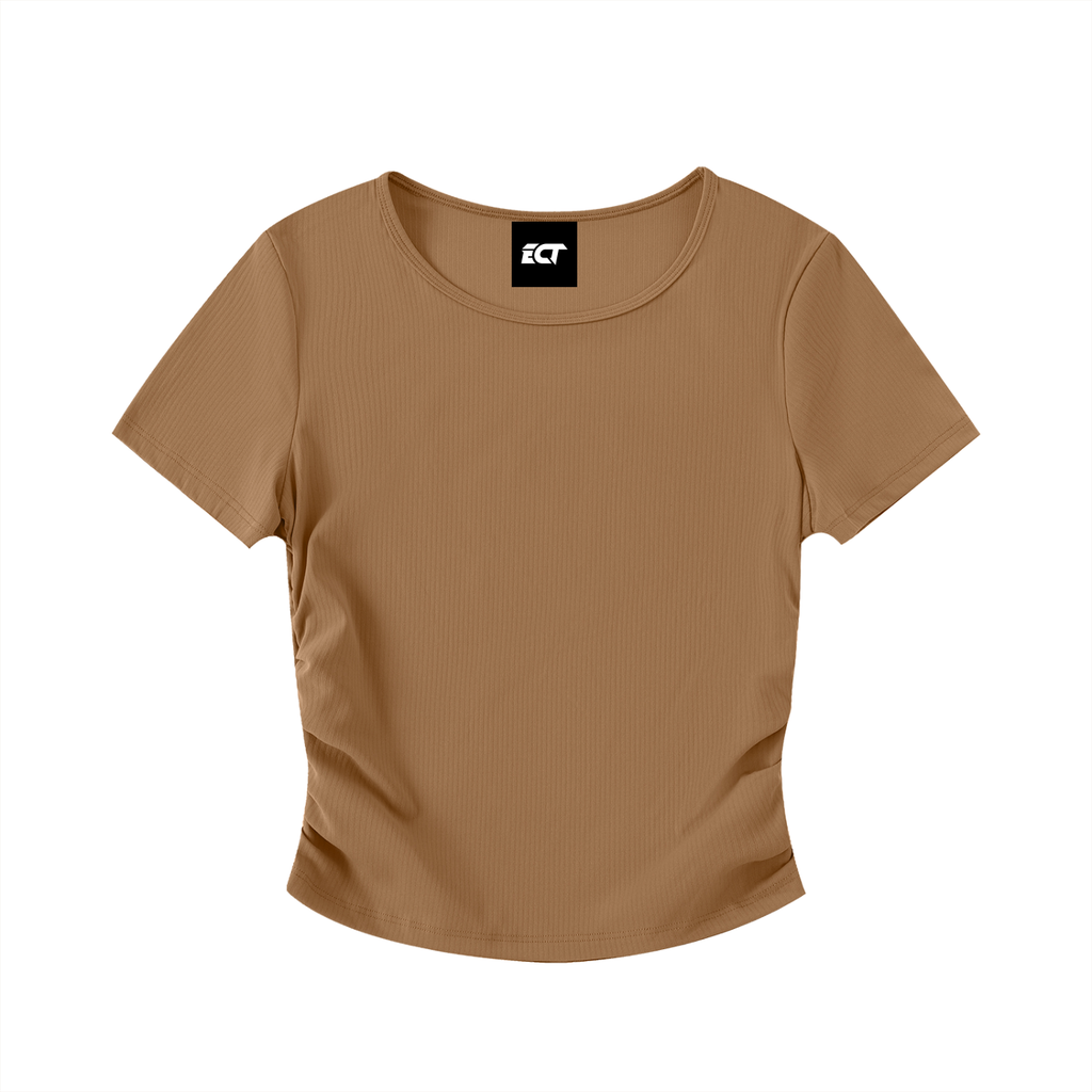 Ruched Bodycon Crop Top