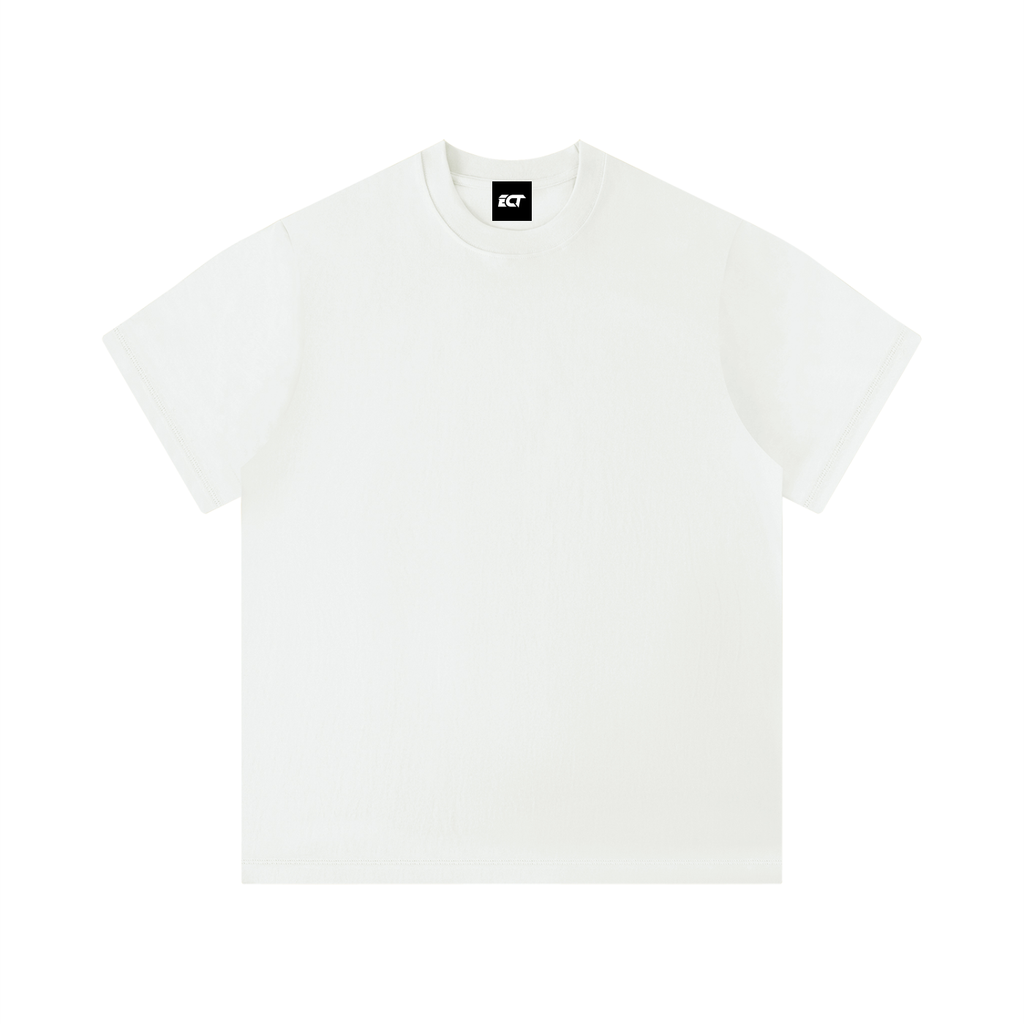 Unisex Solid Color Boxy T-Shirt