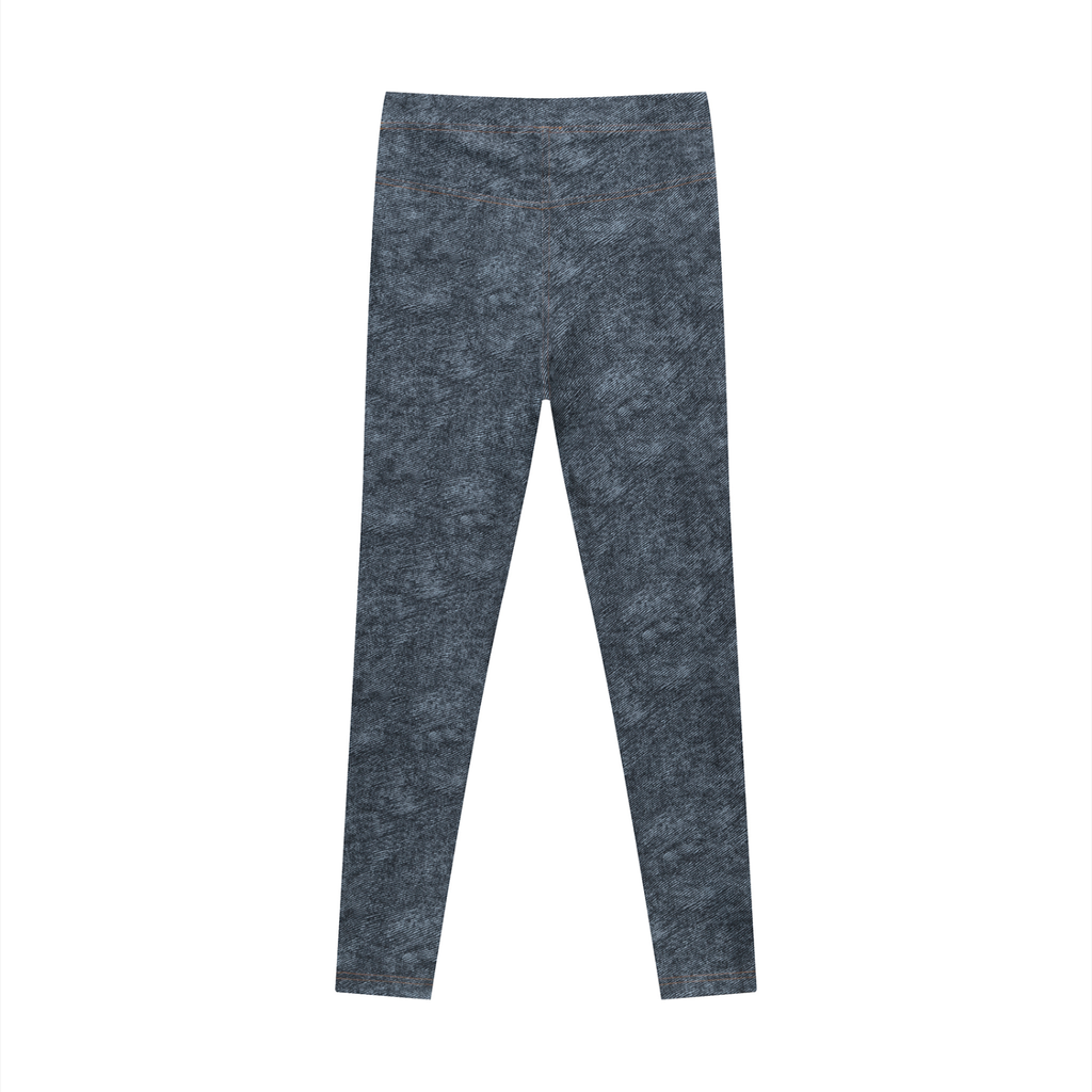 Women's Faux Denim Zip-Fly Leggings