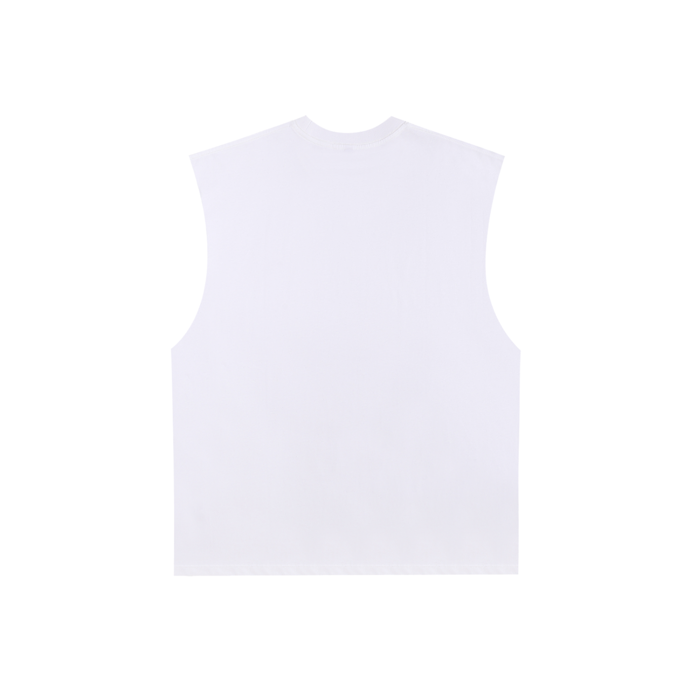Lucky Cat Raw Edge Cotton Tank Top