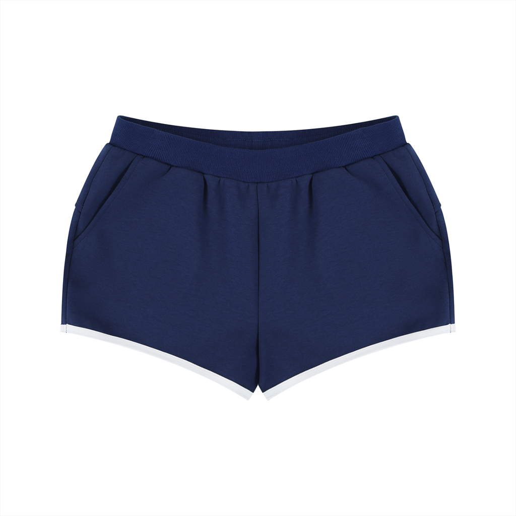 Women's Retro Contrast Binding Shorts