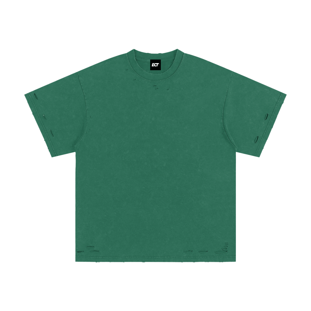 Heavyweight Snow Washed Hand-Frayed T-Shirt