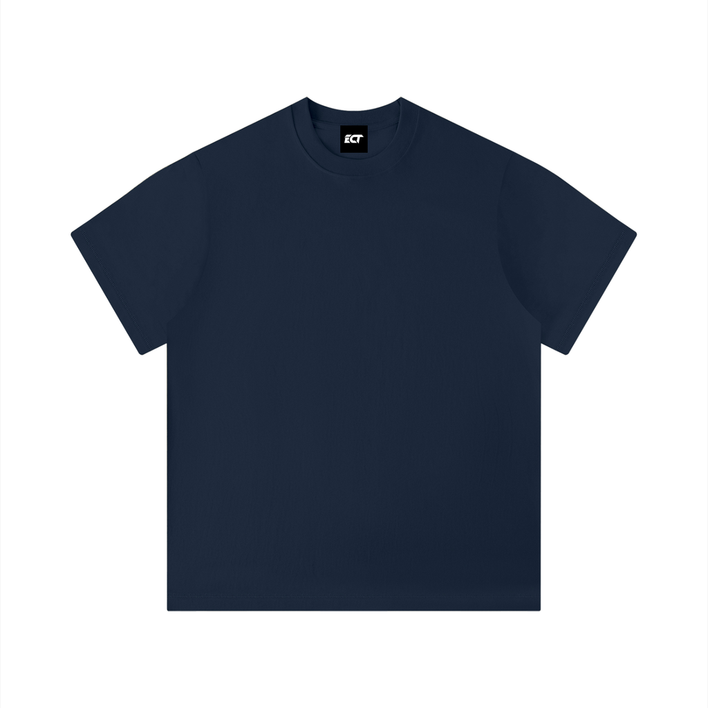 Unisex Solid Color Boxy T-Shirt