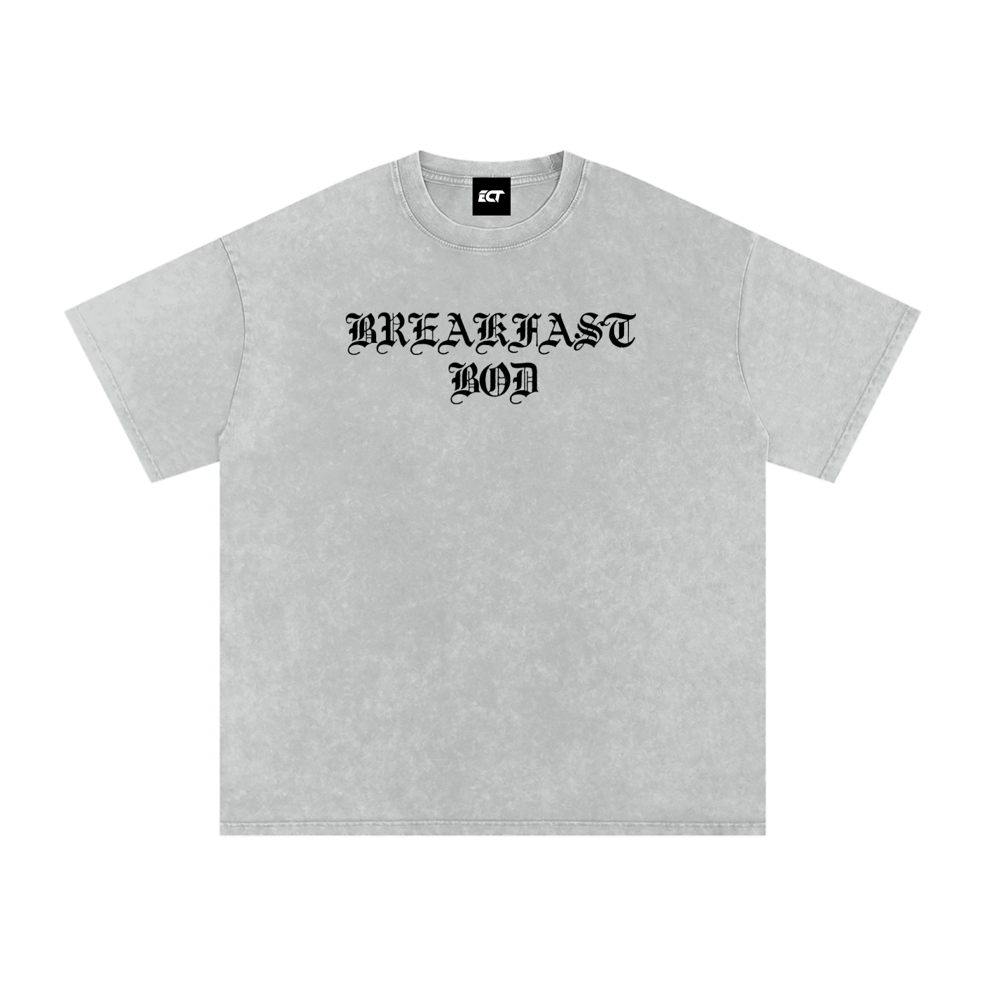 OG English Breakfastbod Snow Washed Oversized Grey T-Shirt