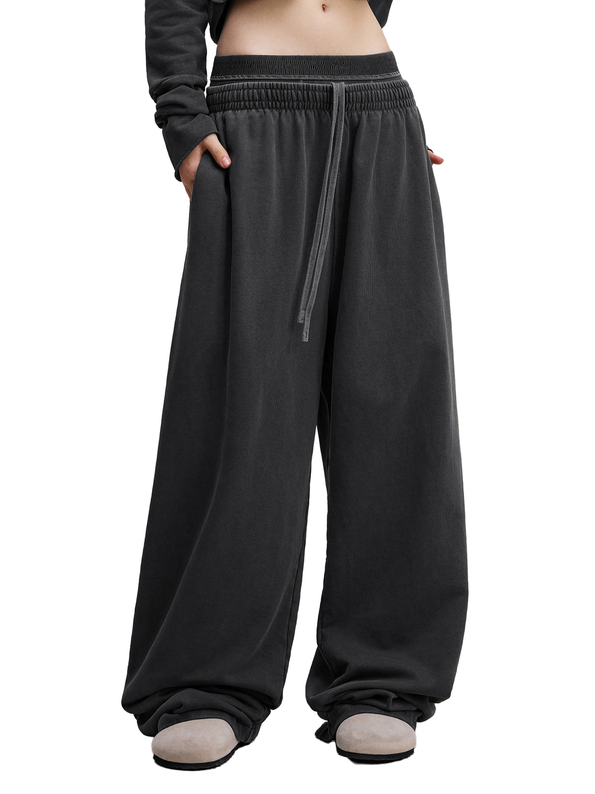 Vintage Washed Waist Pants