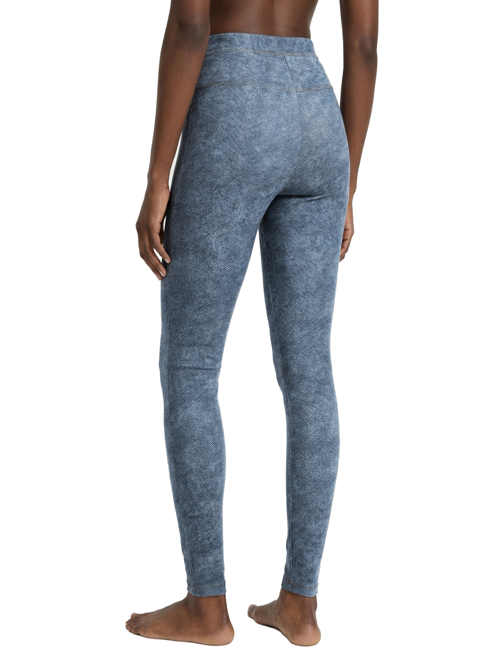 Women's Faux Denim Zip-Fly Leggings