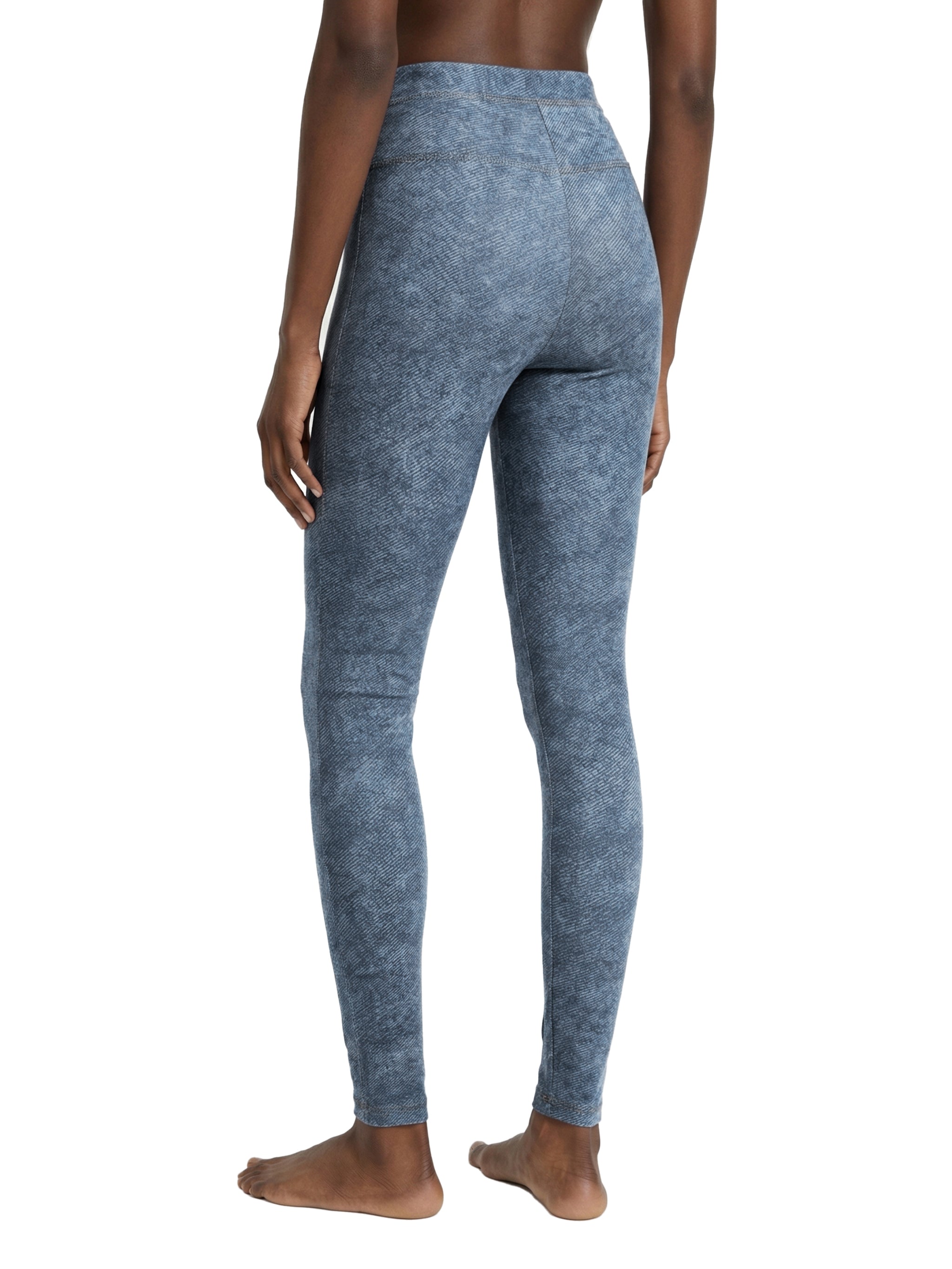 Women's Faux Denim Zip-Fly Leggings